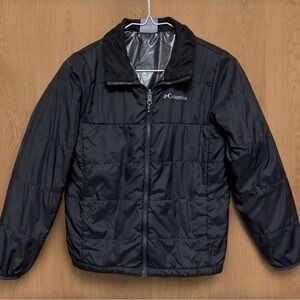 Columbia Lightweight Mid-Length Jacket, Black — Size M (10-12) for Kids